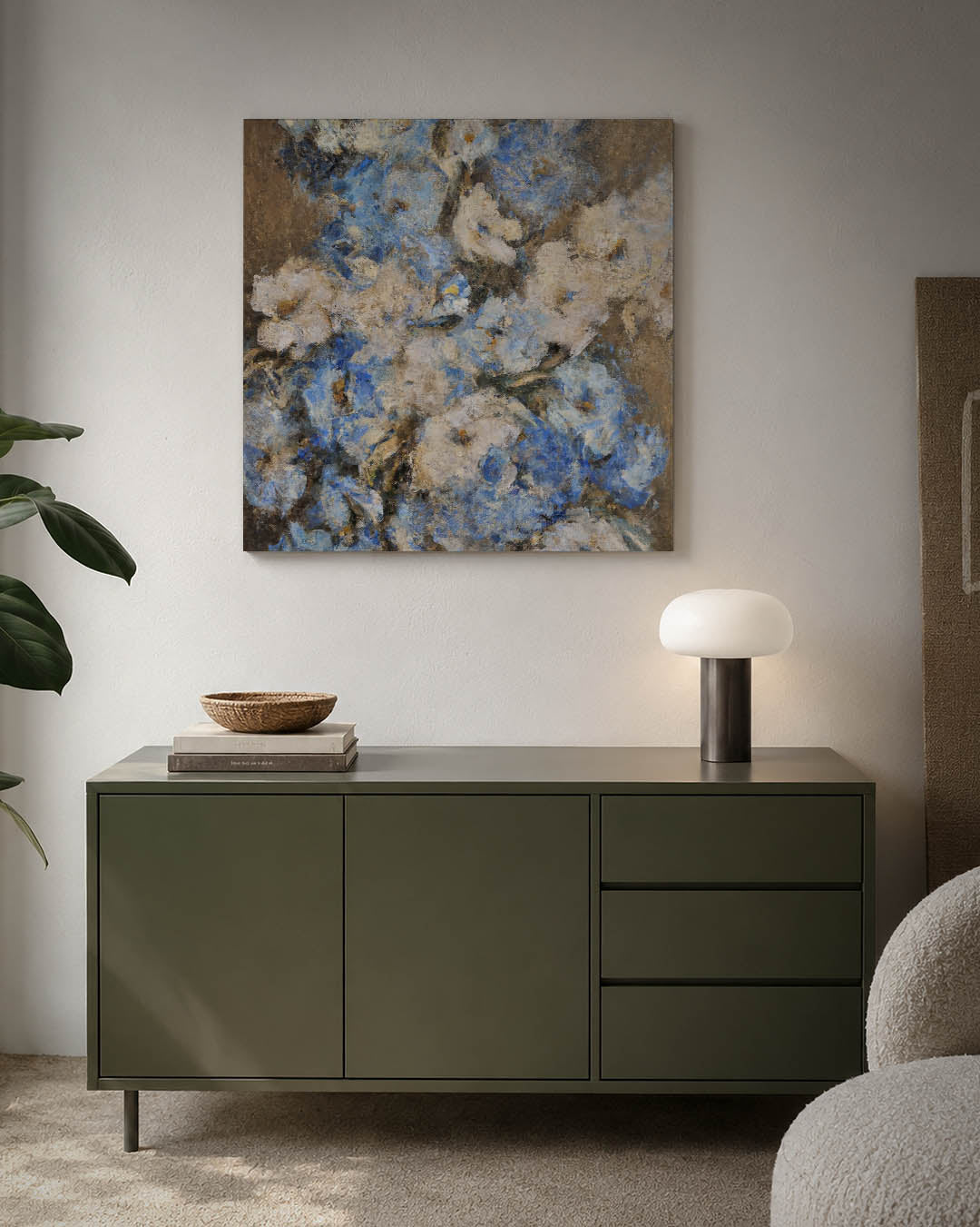 Bloemrijke compositie Kunstwerk