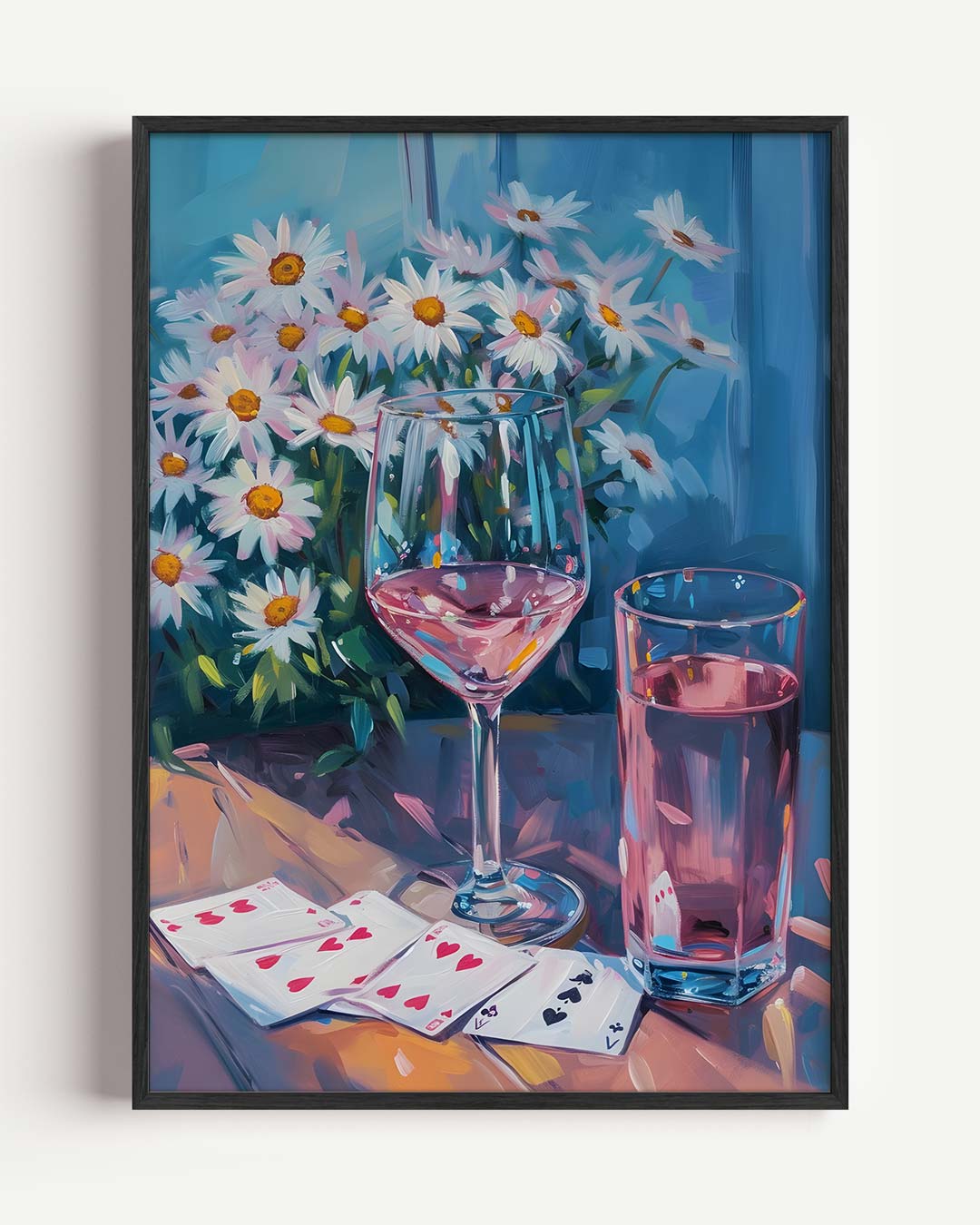 Zomers Geluk in Blauw Poster
