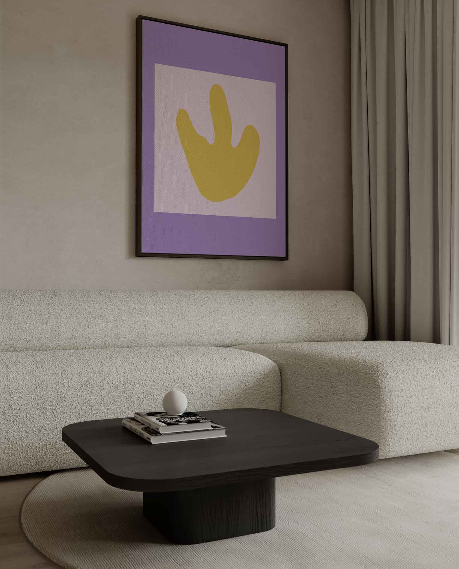 Vrolijke Voetafdruk Kunstwerk-canvas-dibond-plexiglas-wanddecoratie-WallArtistic