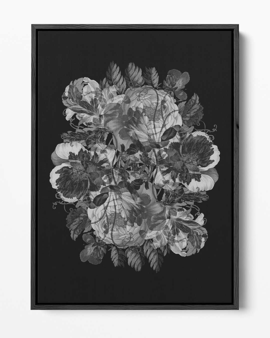 Mystieke Bloemenweelde Kunstwerk-canvas-dibond-plexiglas-wanddecoratie-WallArtistic