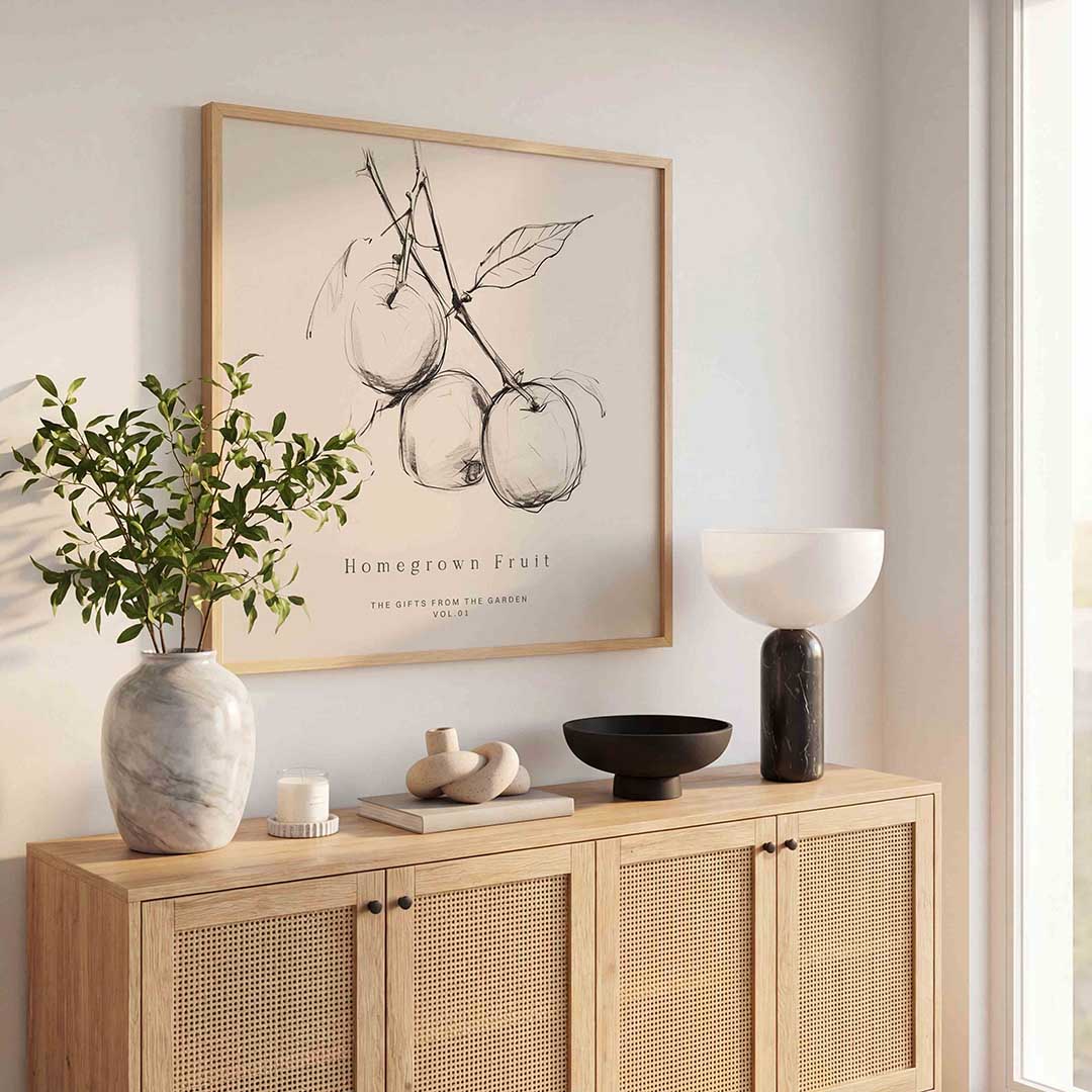 Homegrown fruit Poster