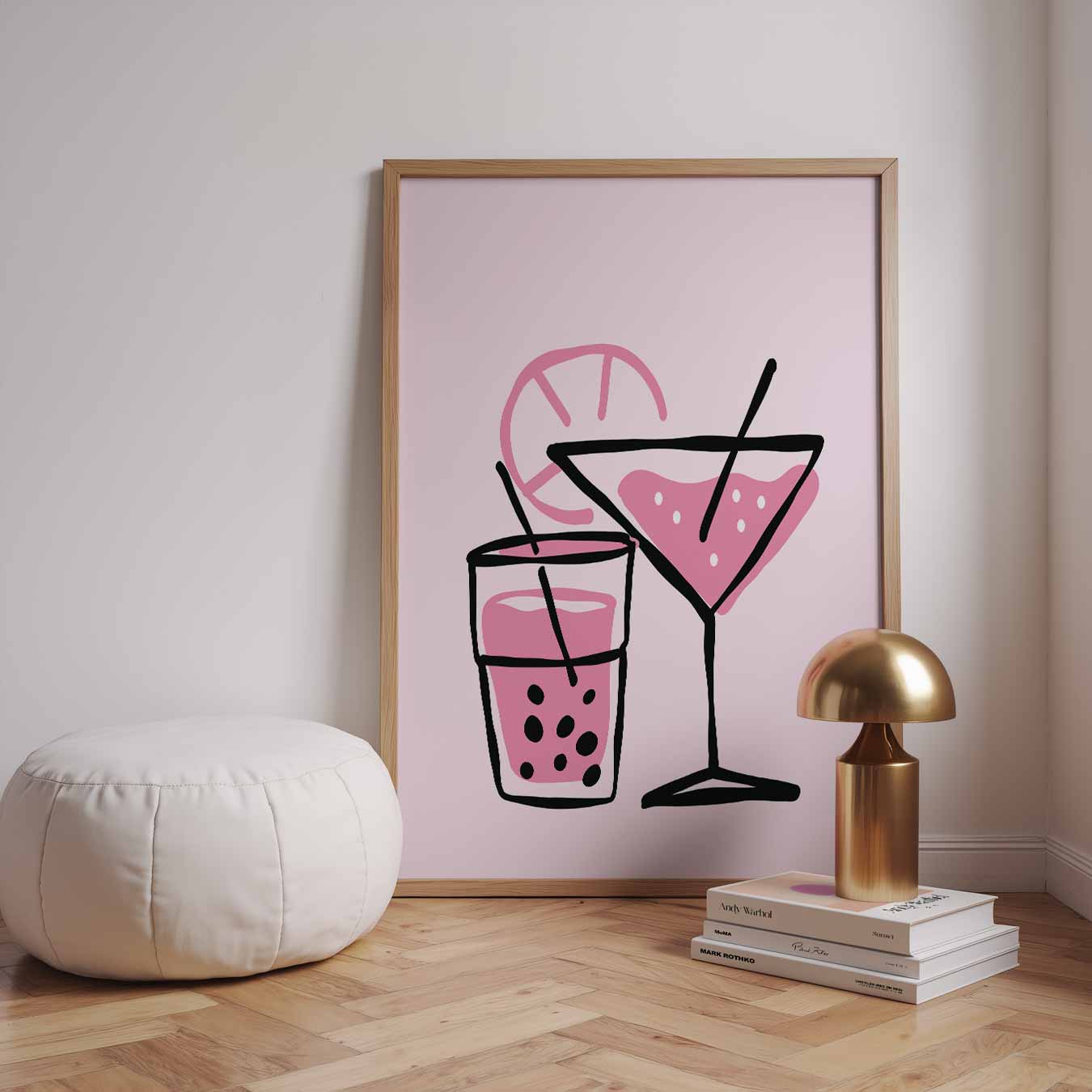 Tropische Cocktail Illustratie Poster
