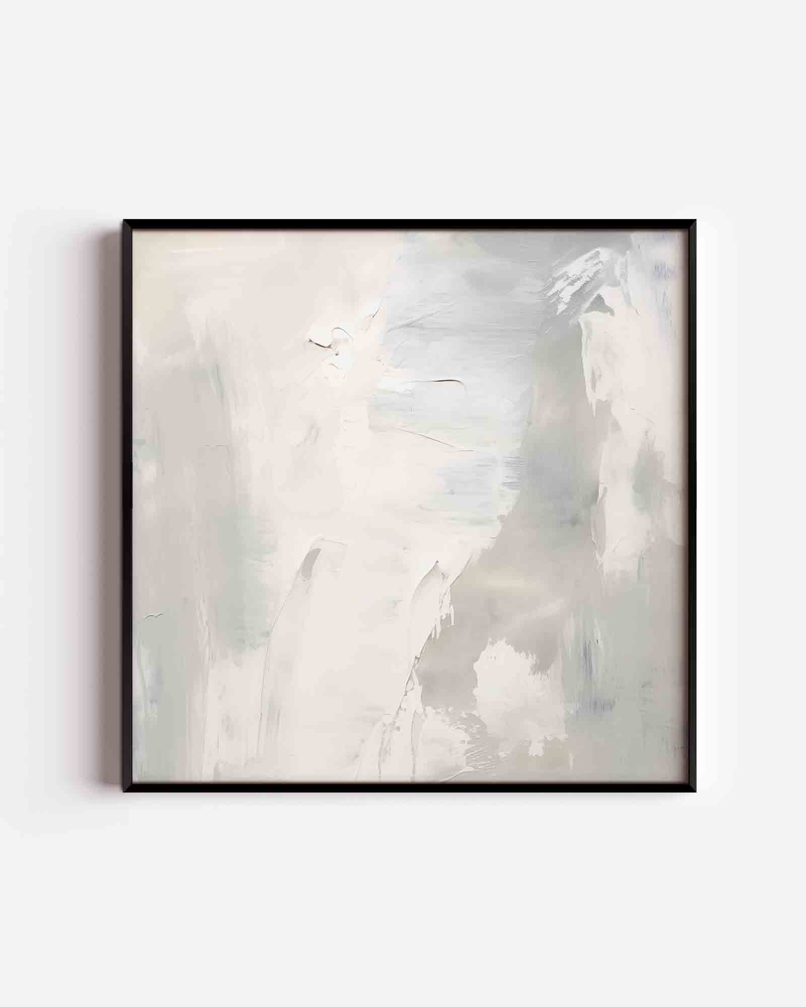 Abstracte grijze en witte Poster