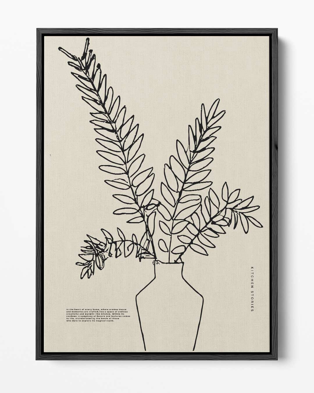 Simpele Elegantie in Lijntekening Kunstwerk-canvas-dibond-plexiglas-wanddecoratie-WallArtistic