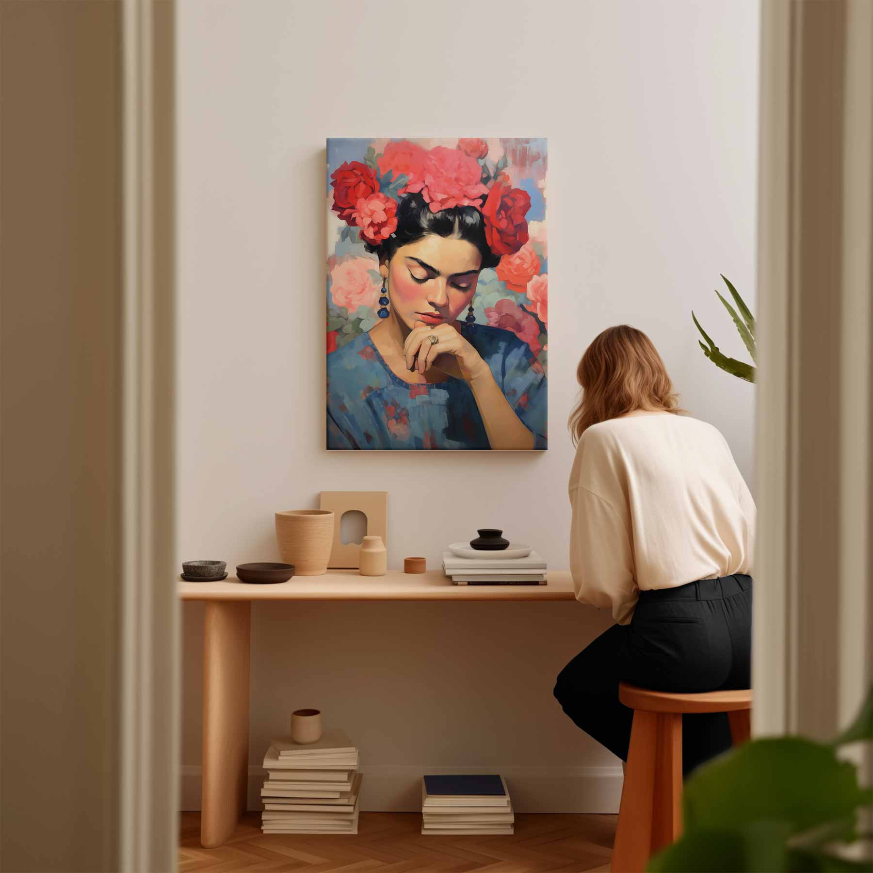 Bloemen Serenade Kunstwerk-canvas-dibond-plexiglas-wanddecoratie-WallArtistic