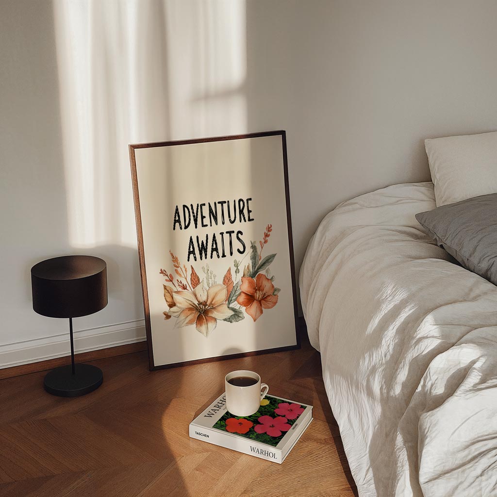 Avontuur Wacht Bloemenposter