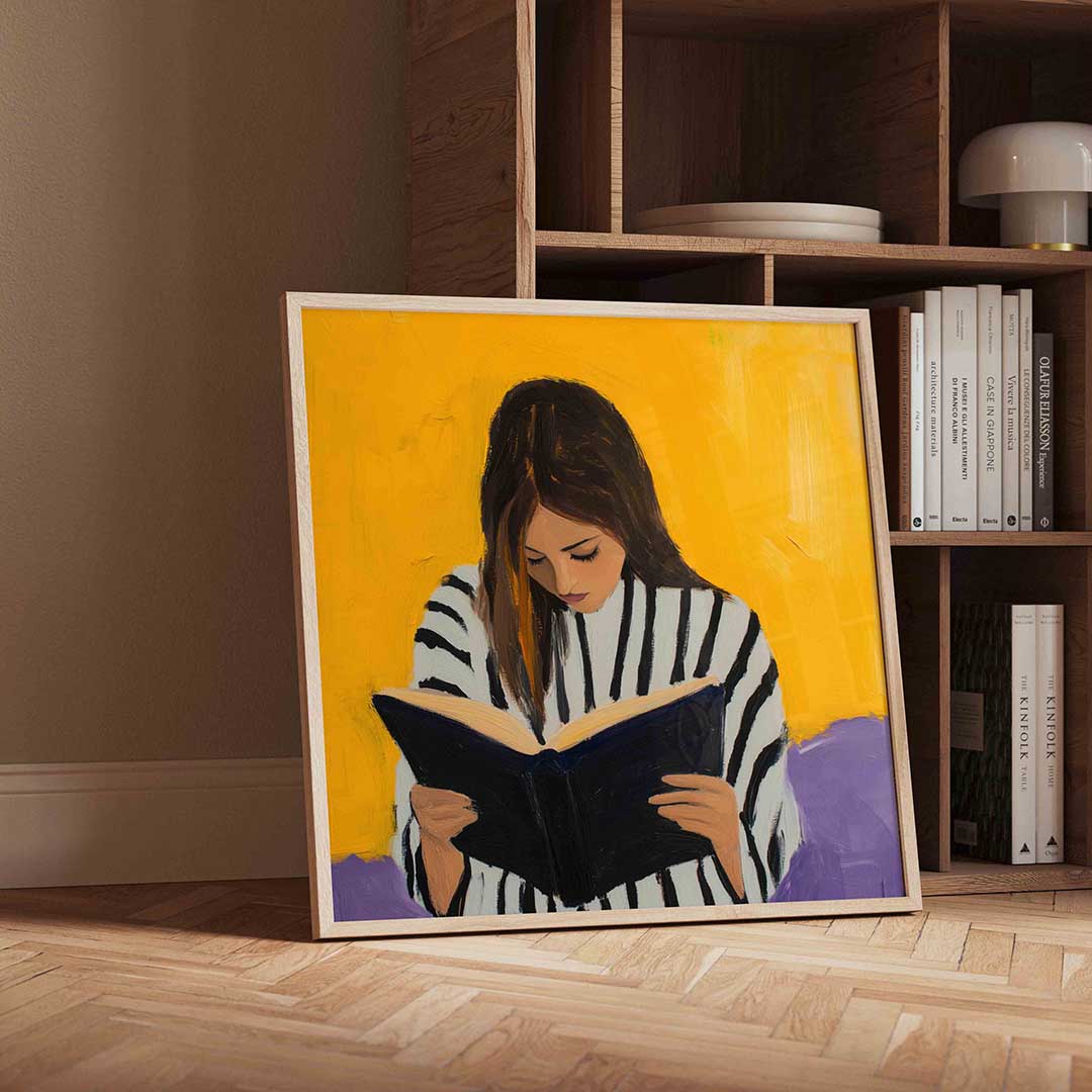 Lezende vrouw Poster