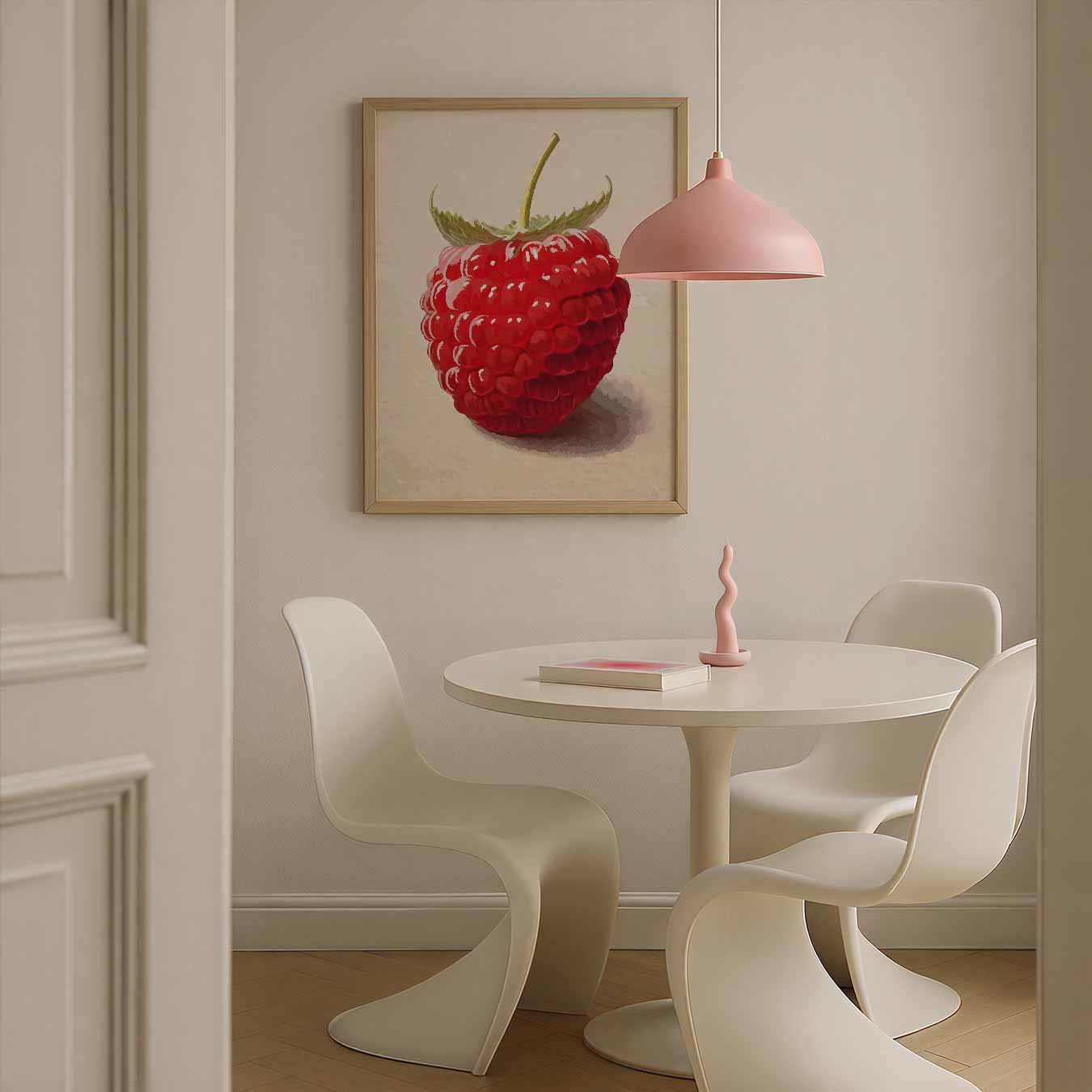 Romantische Frambozenposter
