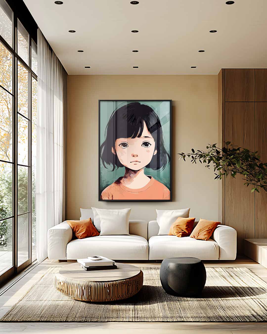 Dromerige Blik Kunstwerk-canvas-dibond-plexiglas-wanddecoratie-WallArtistic