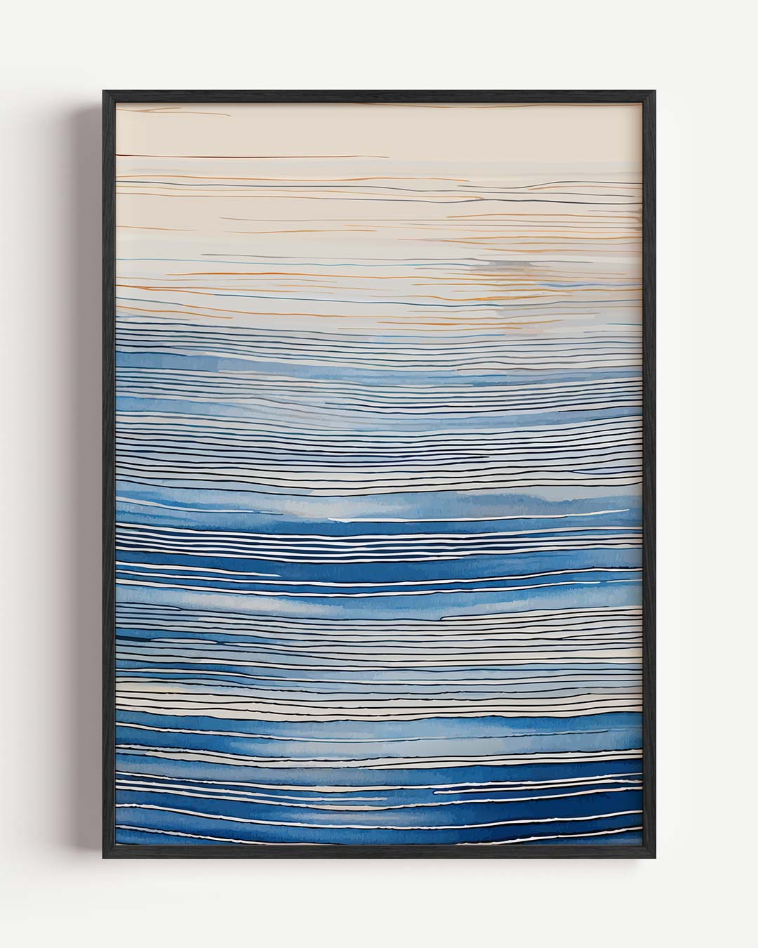 Blauwe Harmonie Wandposter