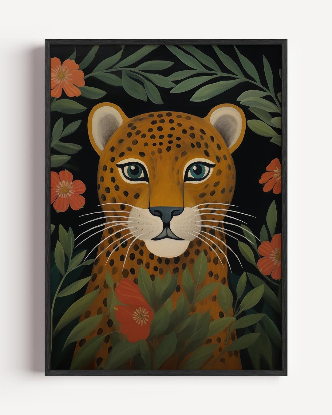 Jungle Chic Luipaard Poster-WallArtistic