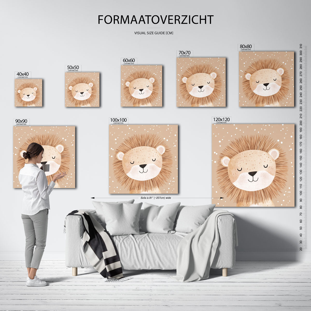 Slapende leeuw Poster
