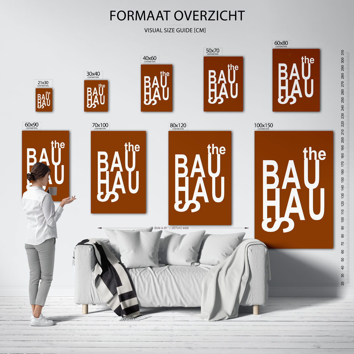 Typografische compositie Poster