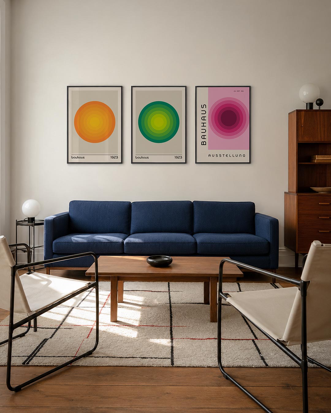 Cirkelvormige kleurvlakken Posterset