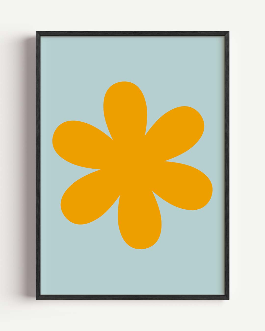 Retro Bloemenposter