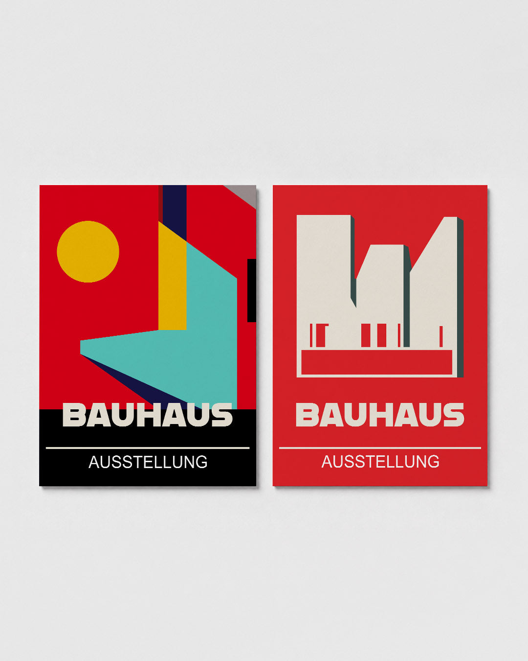 Vormen en kleurvlakken Posterset