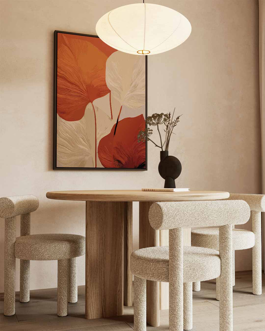 Herfstbladeren Elegantie Kunstwerk-canvas-dibond-plexiglas-wanddecoratie-WallArtistic