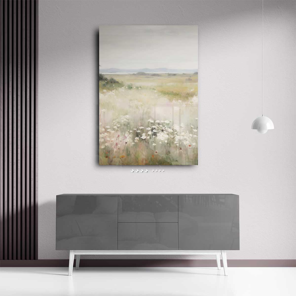 Zomerweide Weerspiegeling Kunstwerk-canvas-dibond-plexiglas-wanddecoratie-WallArtistic
