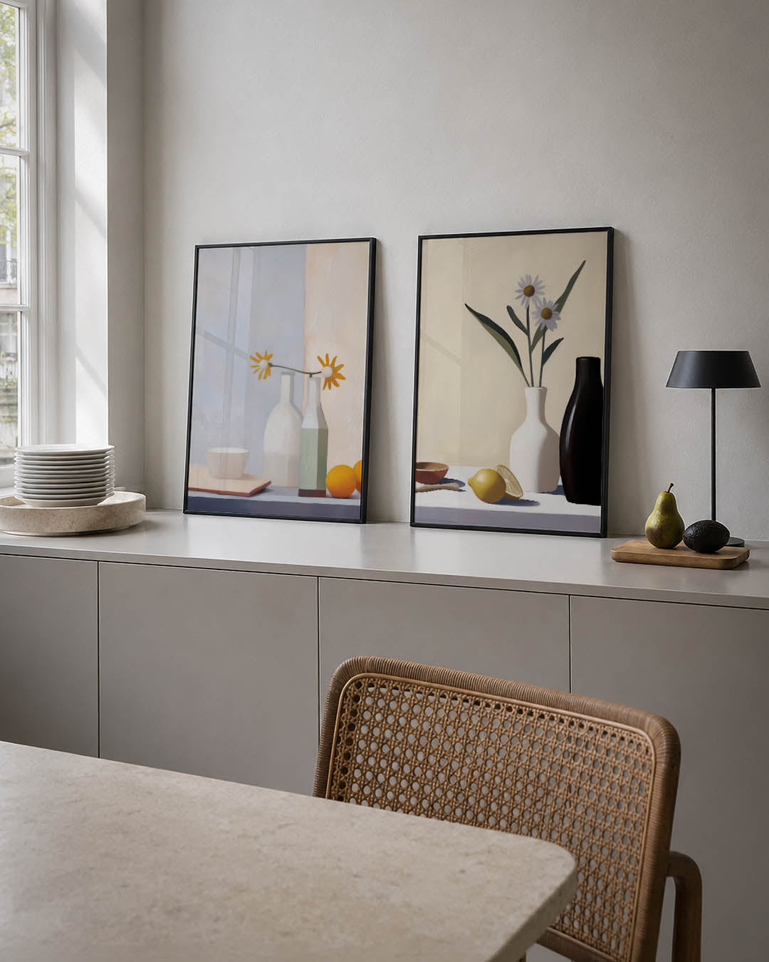 Stilleven met vormen Posterset