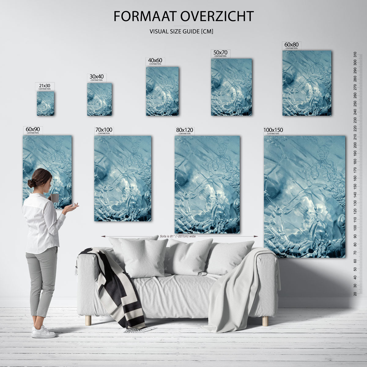 Glanzende structuren Poster