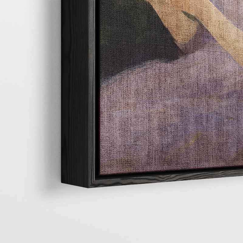 Lezende Vrouw in Rust Kunstwerk-canvas-dibond-plexiglas-wanddecoratie-WallArtistic
