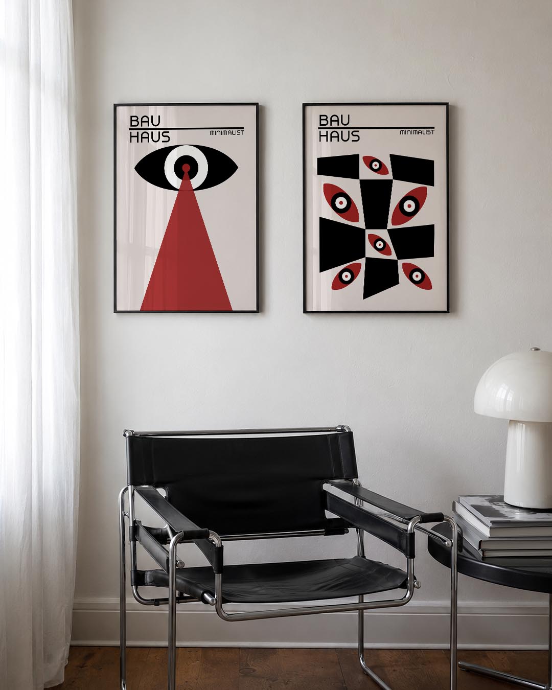 Oog en stralen Posterset