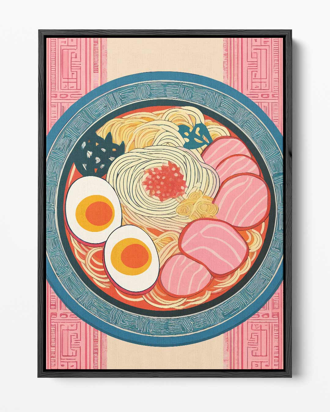 Kleurrijke Ramen Illustratie Kunstwerk-canvas-dibond-plexiglas-wanddecoratie-WallArtistic