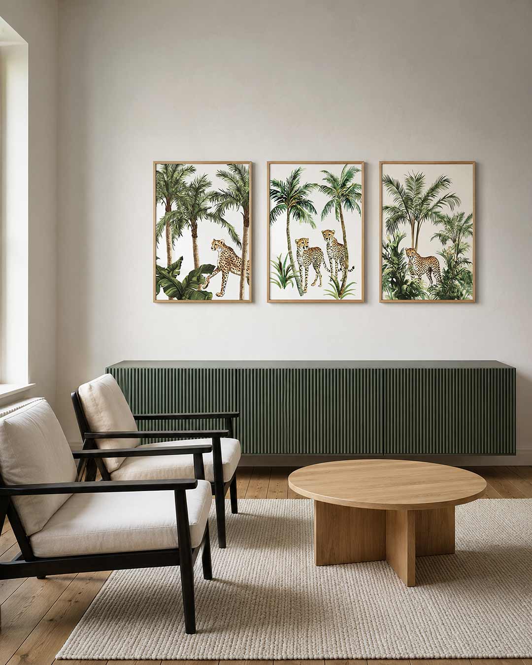 Jungle en jachtluipaard Posterset