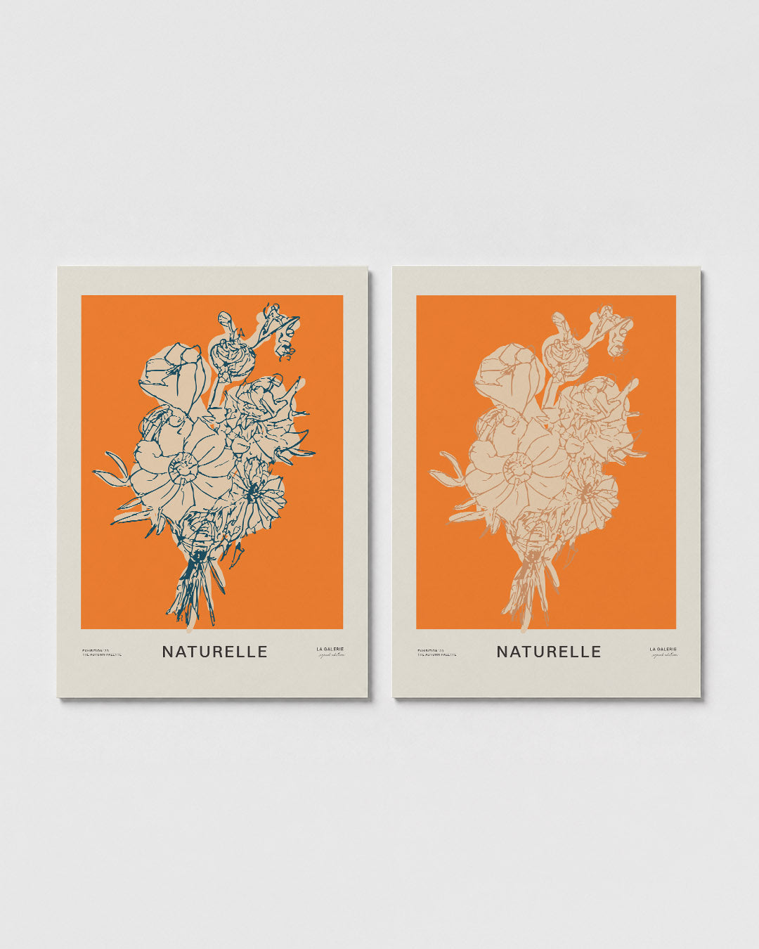 Bloemrijke lijnen Posterset