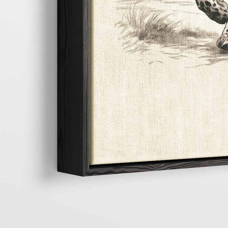 Sierlijke Jachtluipaard in Actie Kunstwerk-canvas-dibond-plexiglas-wanddecoratie-WallArtistic
