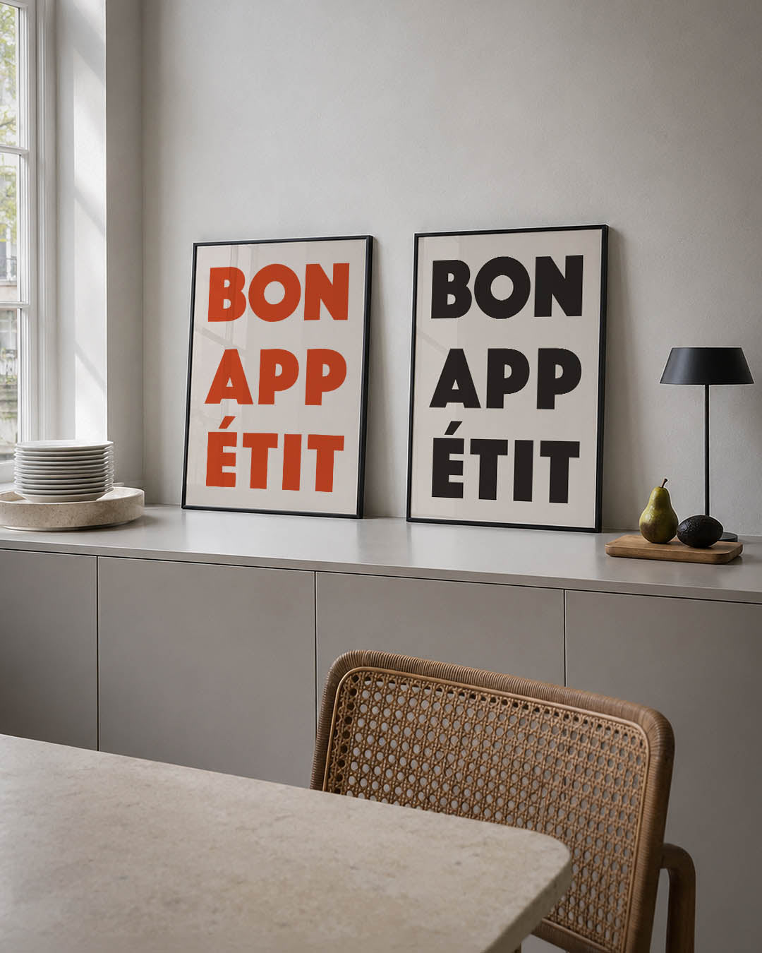 Krachtige typografie Posterset