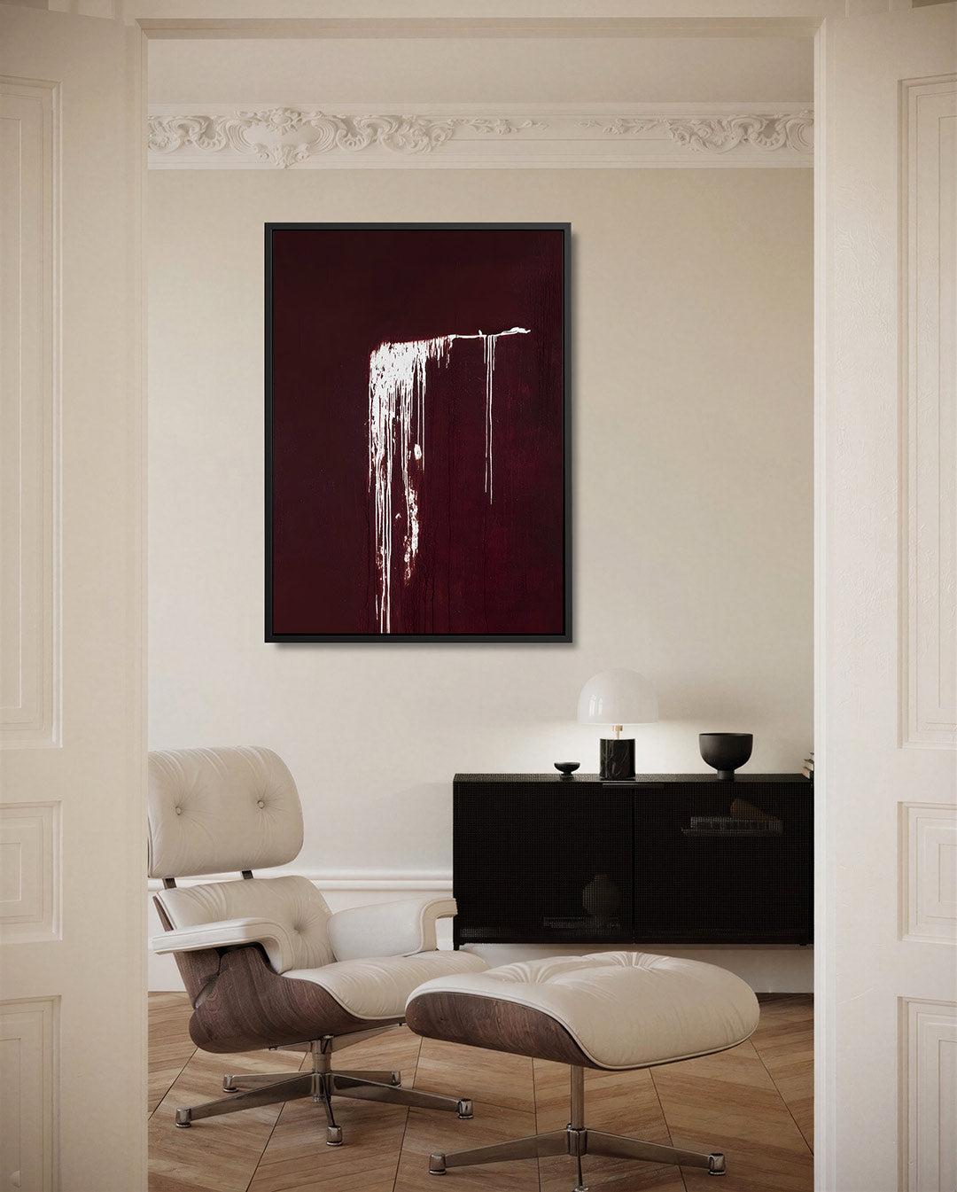 Druipend contrast Kunstwerk