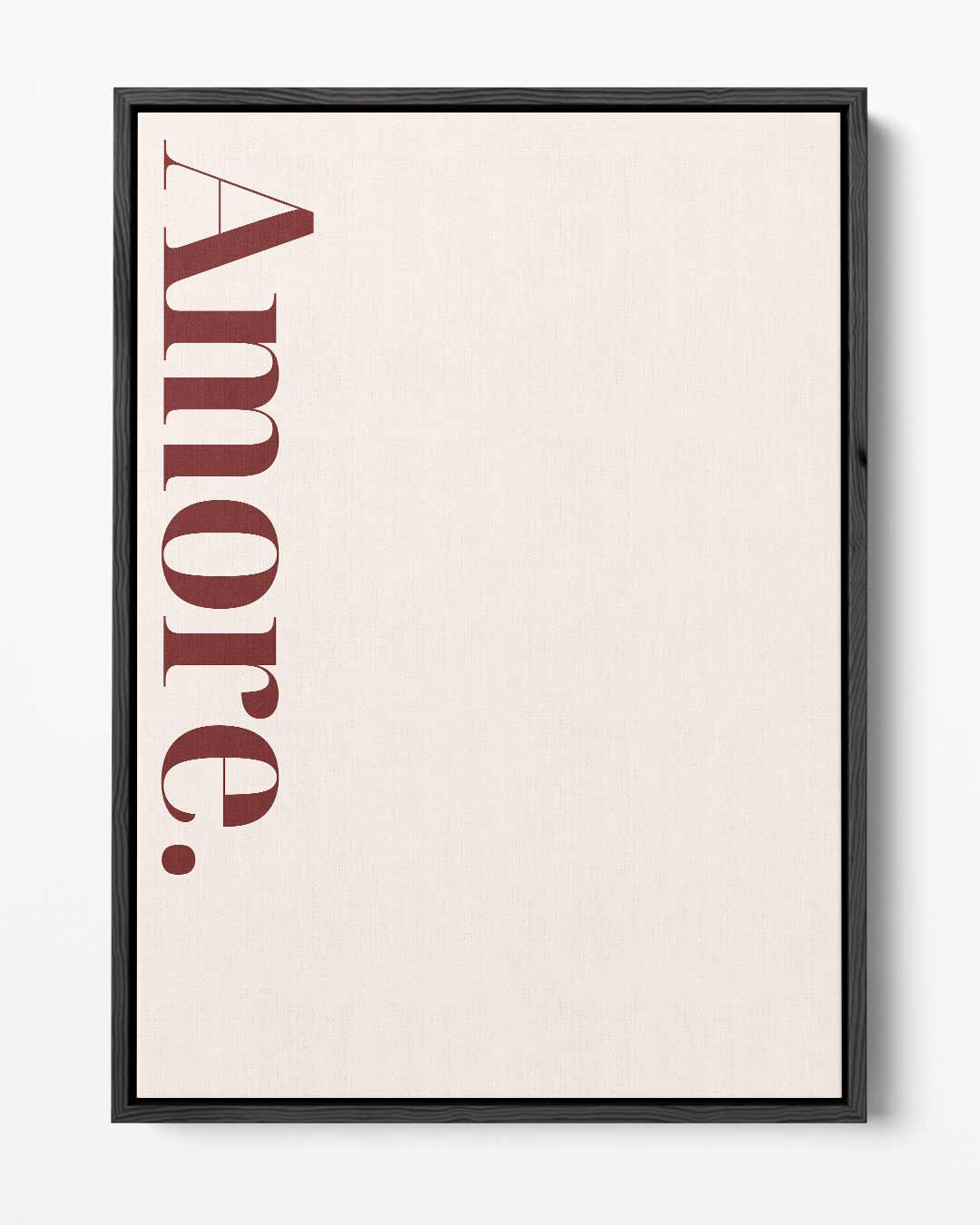 Tijdloze Amore Typografie Kunstwerk-canvas-dibond-plexiglas-wanddecoratie-WallArtistic