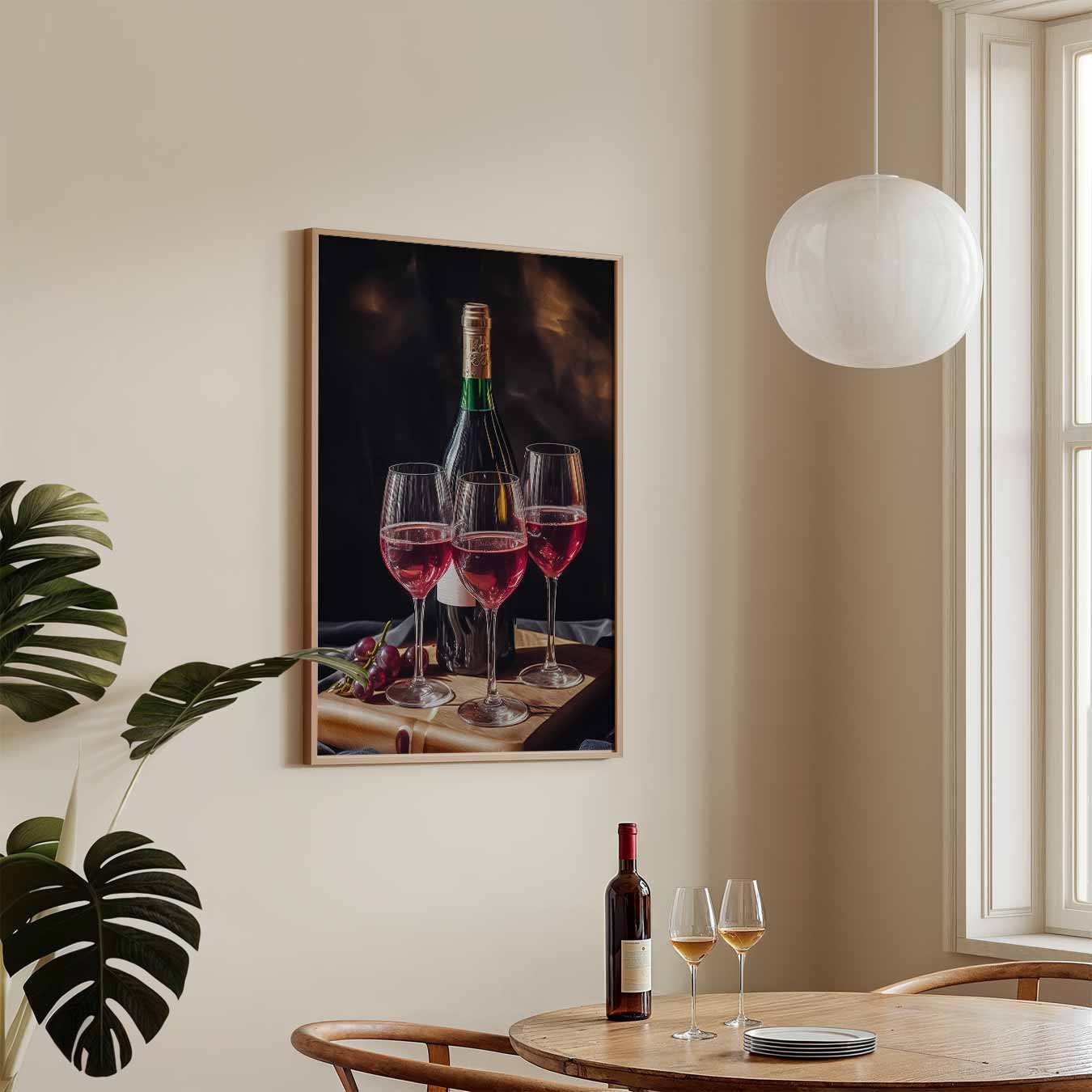 Elegante Wijntijd Poster