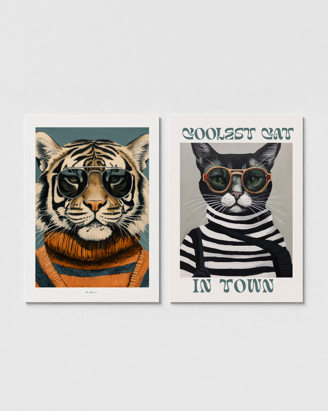 Dierlijke coolness Posterset
