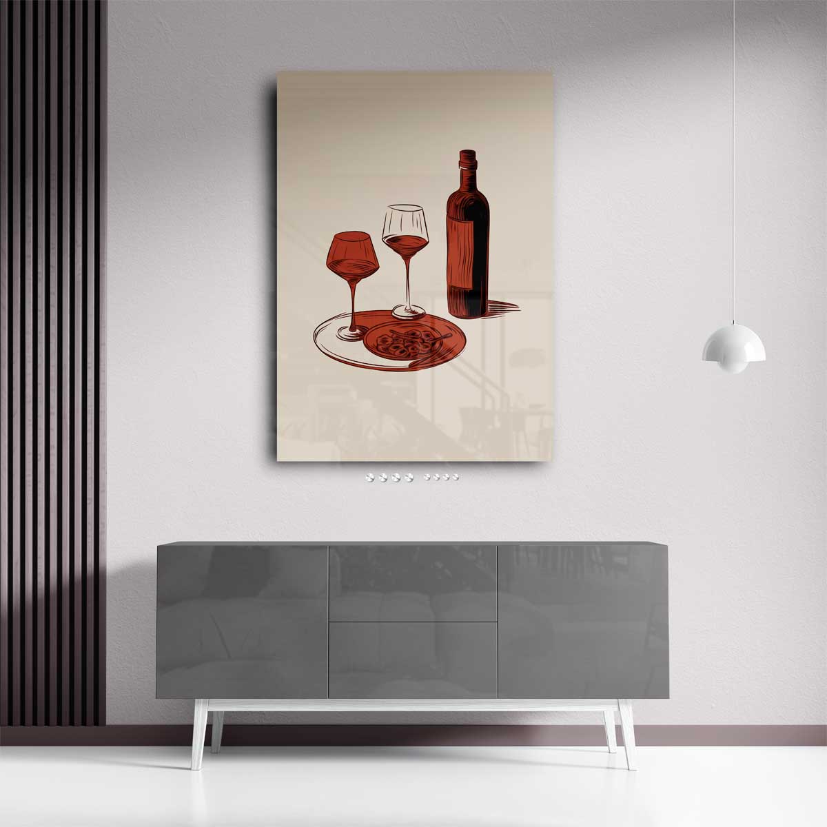 Italiaans Avondje Kunstwerk-canvas-dibond-plexiglas-wanddecoratie-WallArtistic