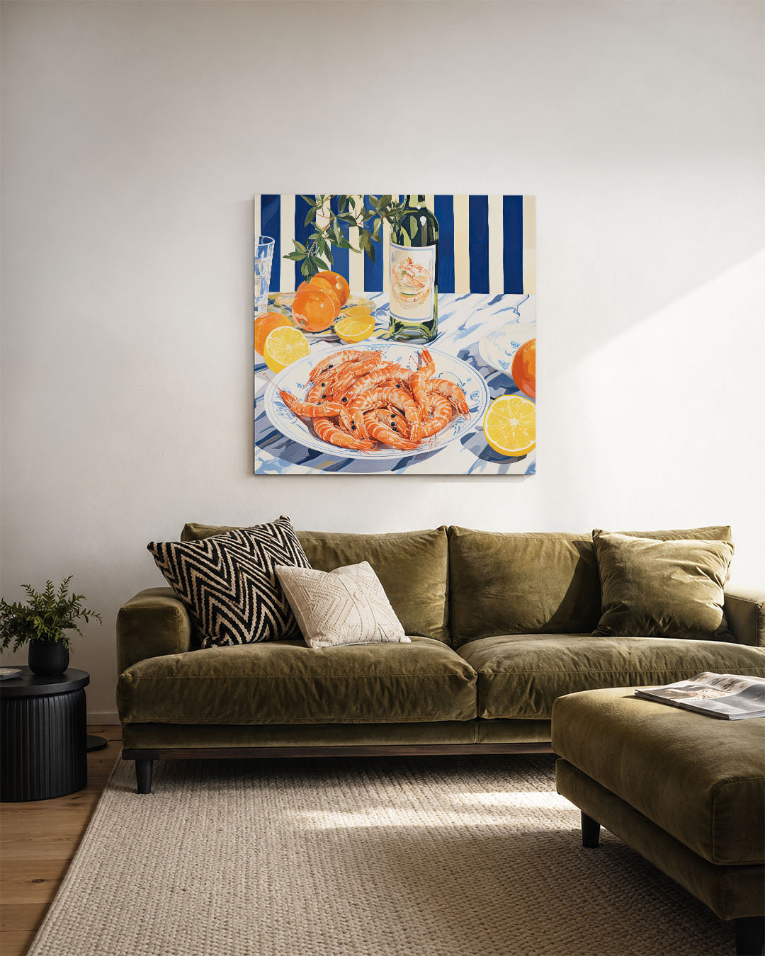 Levendige tafelscène Kunstwerk