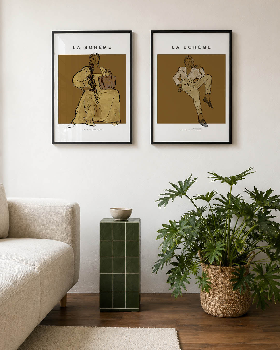 Vrouwelijke elegantie Posterset