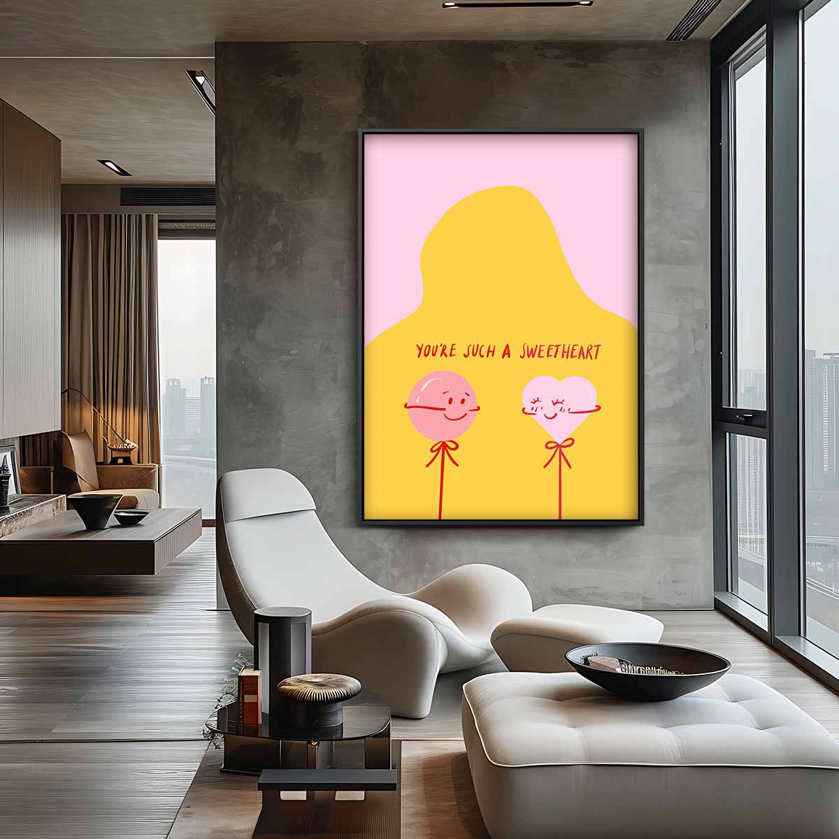 Lolly Vriendjes Kunstwerk Kunstwerk-canvas-dibond-plexiglas-wanddecoratie-WallArtistic