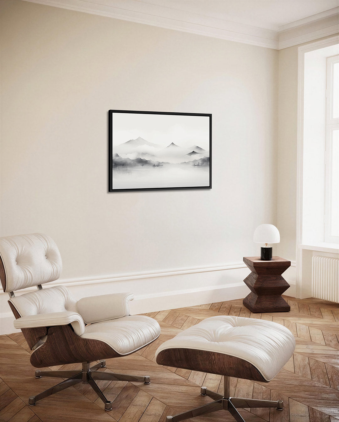 Serene berglandschap Kunstwerk