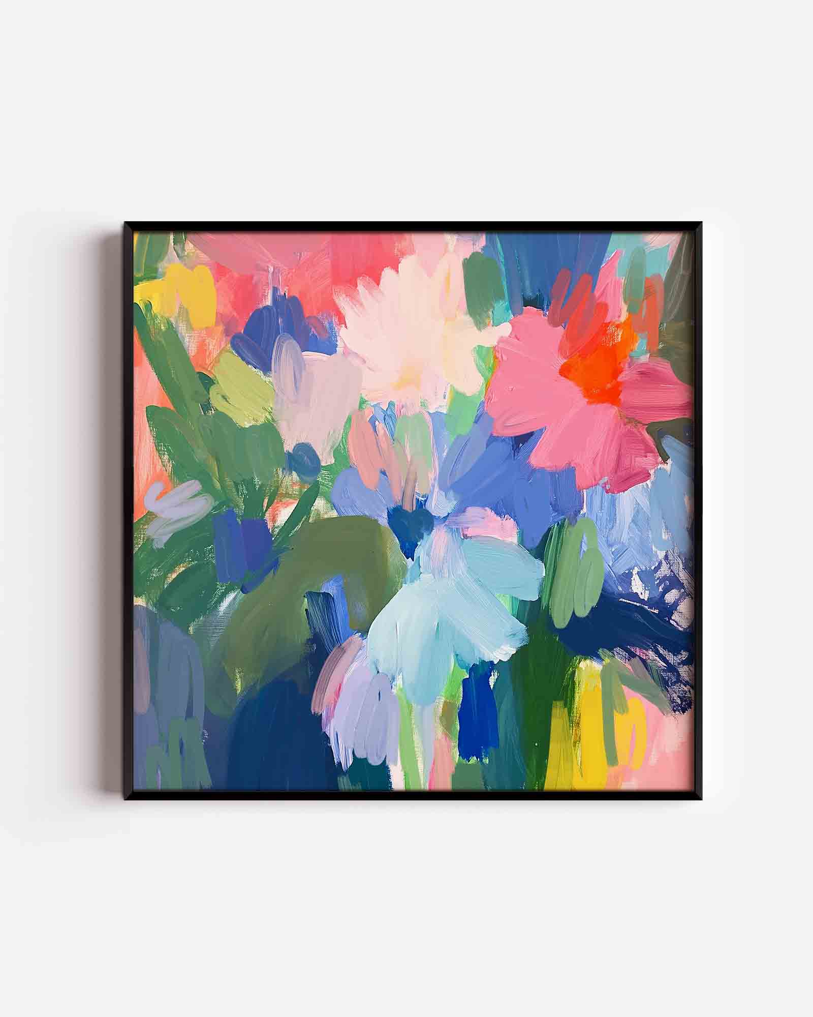 Bloemen in kleurrijke tinten Poster