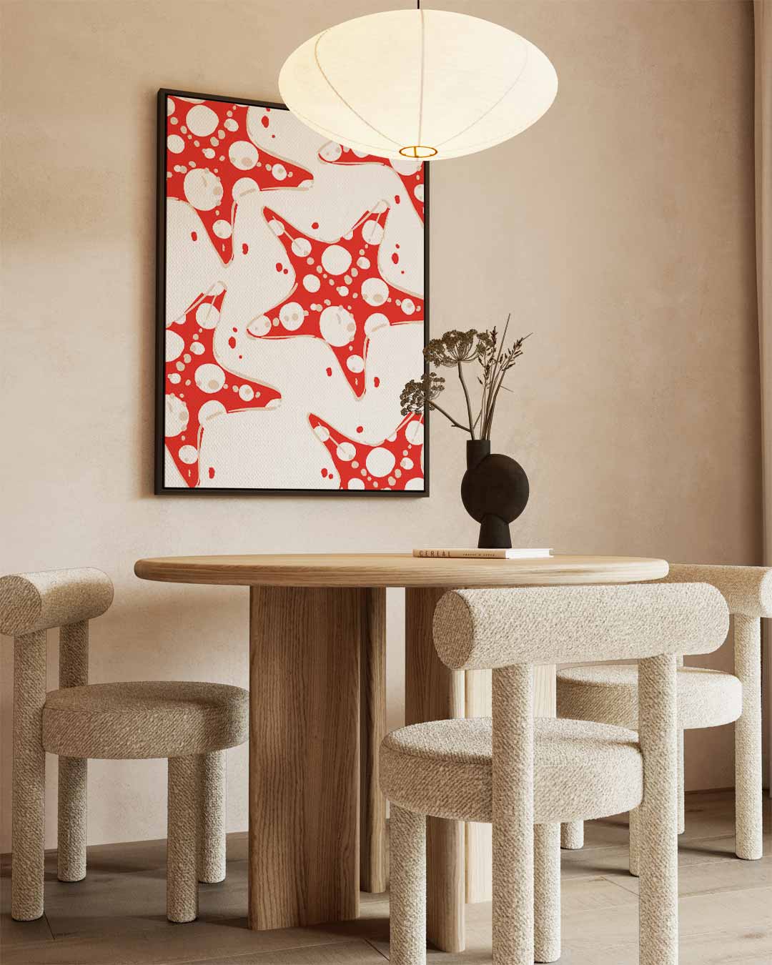 Vrolijke Zeesterren Kunstwerk-canvas-dibond-plexiglas-wanddecoratie-WallArtistic
