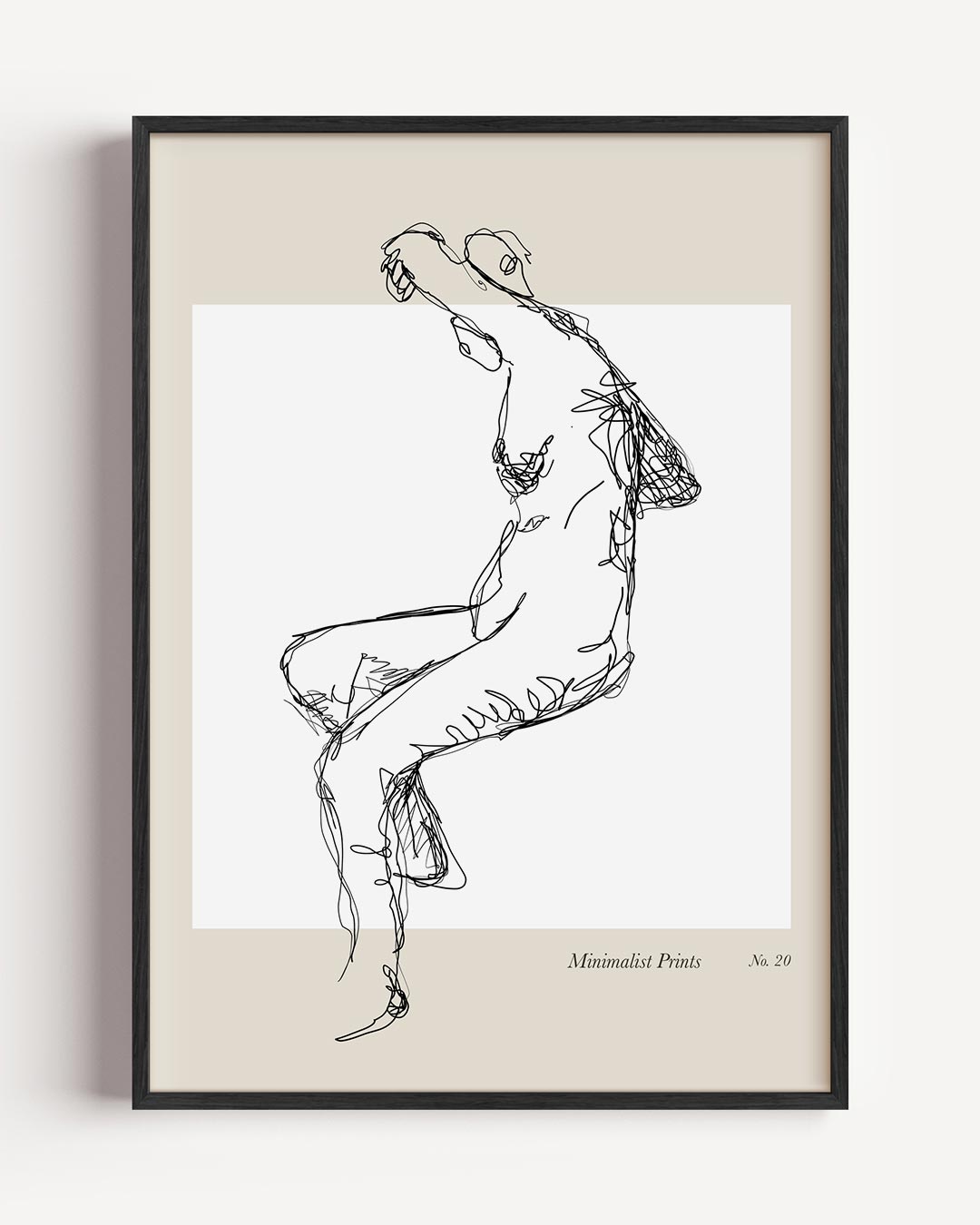 Elegante Minimalistische Lijntekening Poster-WallArtistic