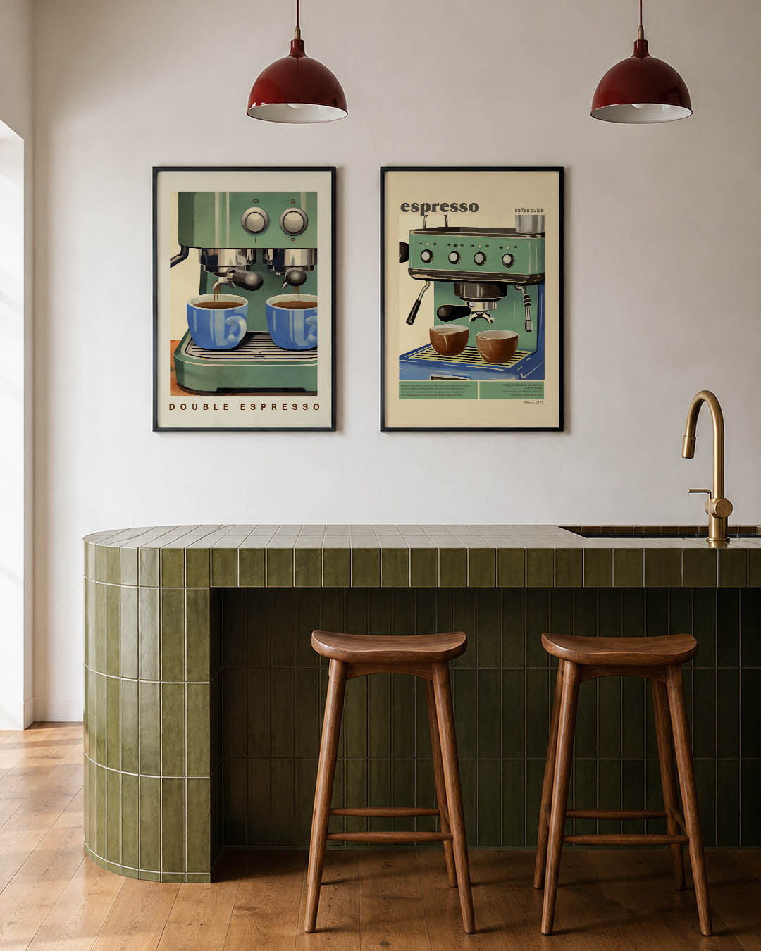 Koffie en kleuren Posterset