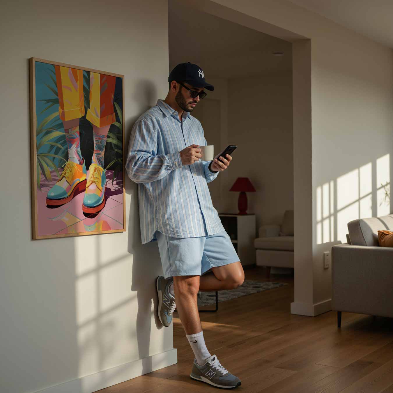 Kleurrijke Zomerschoenen Poster-WallArtistic