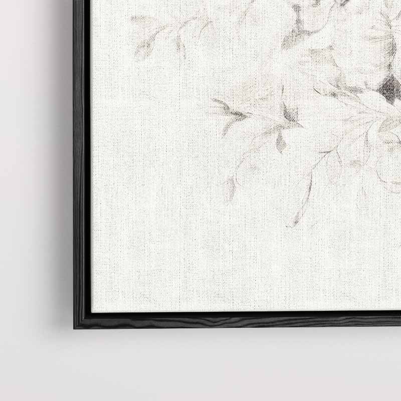 Zwart-wit Bloemenpracht Kunstwerk-canvas-dibond-plexiglas-wanddecoratie-WallArtistic