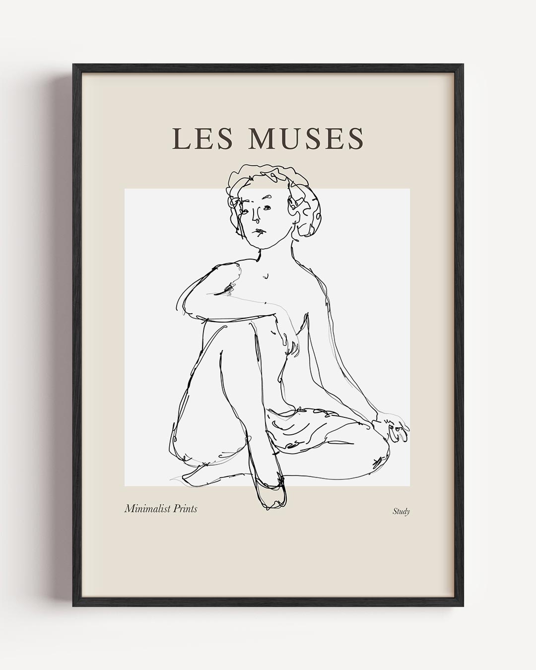Les Muses Minimalistische Poster-WallArtistic