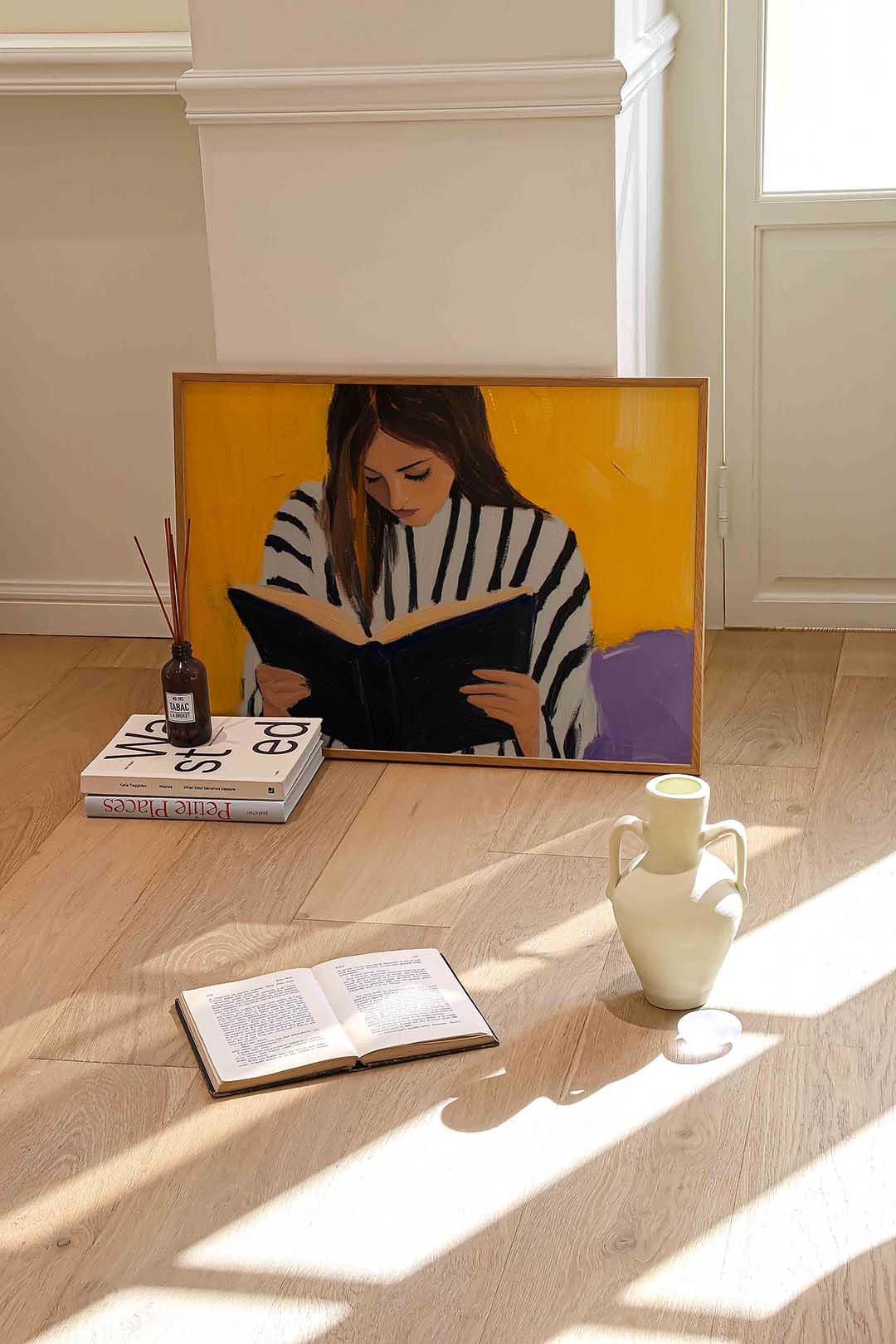 Lezende vrouw Poster