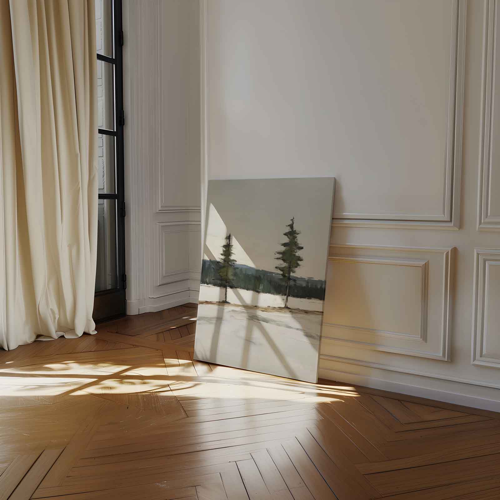 Winterse Rust in de Natuur Kunstwerk-canvas-dibond-plexiglas-wanddecoratie-WallArtistic