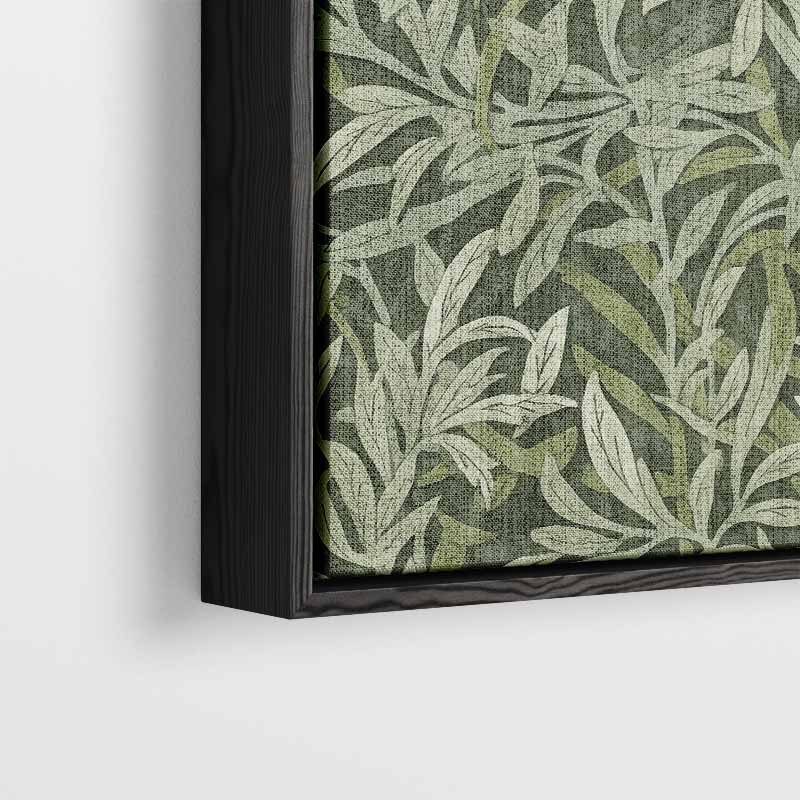 Groene Bladpatroon Wanddecoratie Kunstwerk-canvas-dibond-plexiglas-wanddecoratie-WallArtistic